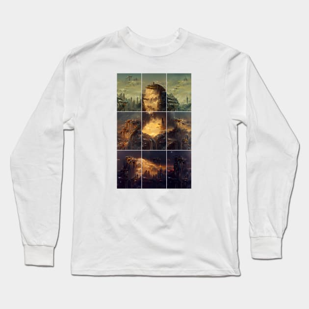 Lisa 'Desolate Civilisation' Transparent Long Sleeve T-Shirt by tdraw